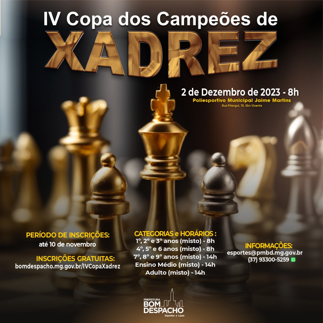 Vem aí o II Campeonato Caeté Multimarcas de Xadrez - .: Jornal
